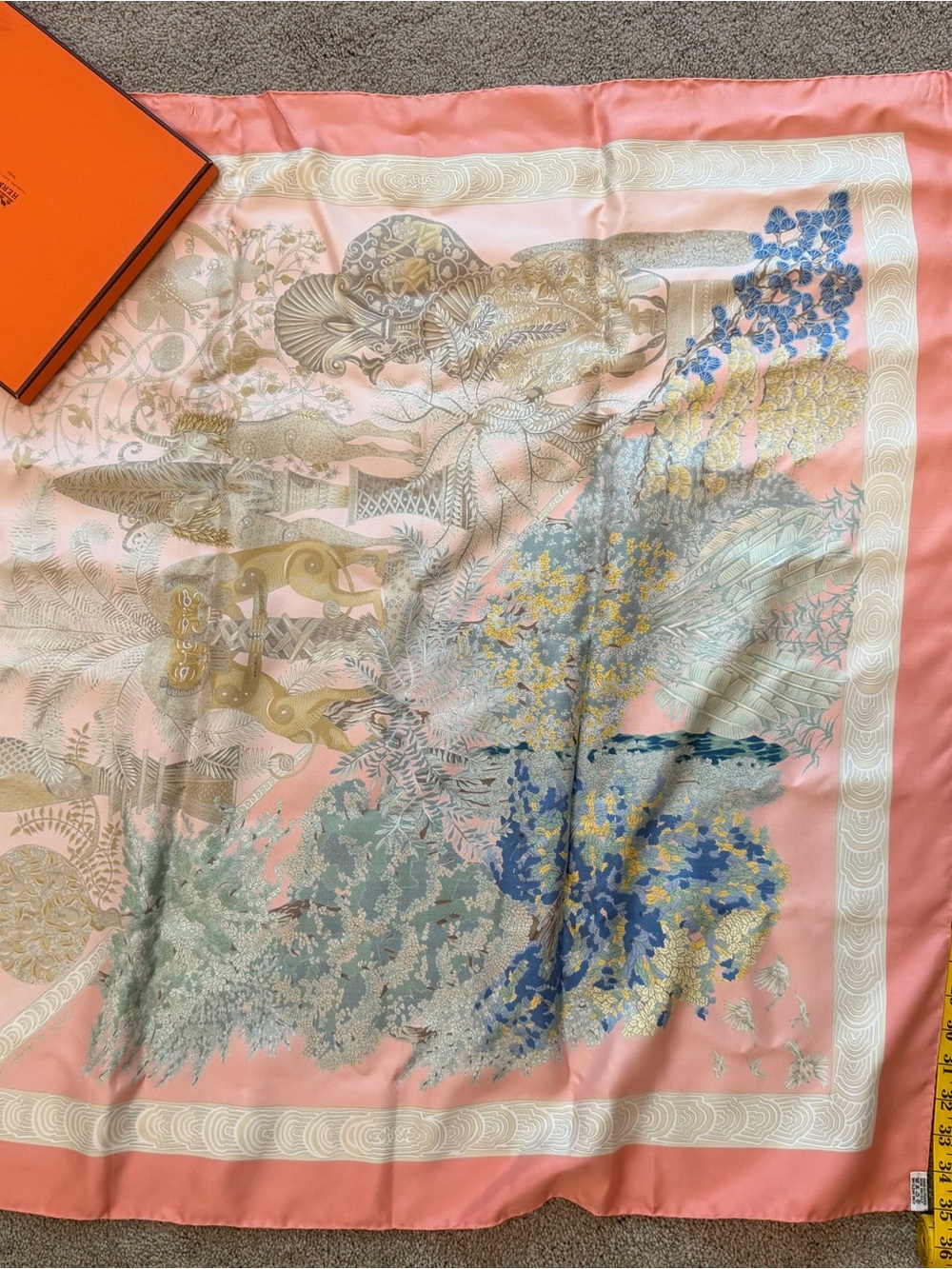 Vintage Hermes Légendes de l'Arbre Silk Scarf Twill 90 - Picture 10 of 11